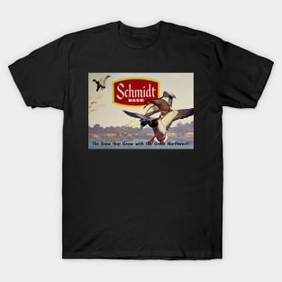 Schmidt Beer Duck Hunting Vintage Retro T-Shirt